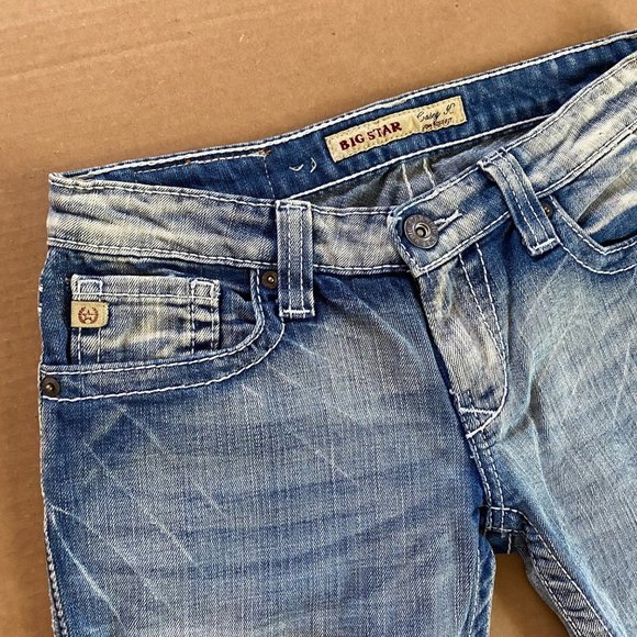 Big Star Casey K low rise‎ cut off roll cuff shorts sz 26 xl - Picture 7 of 7